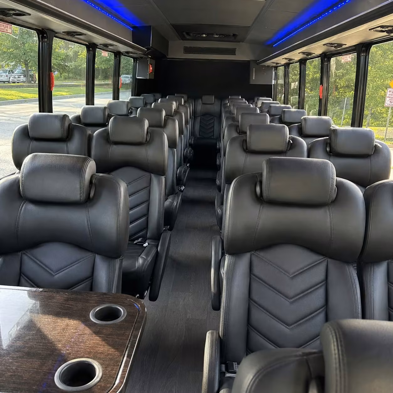 35 passenger minibus interior