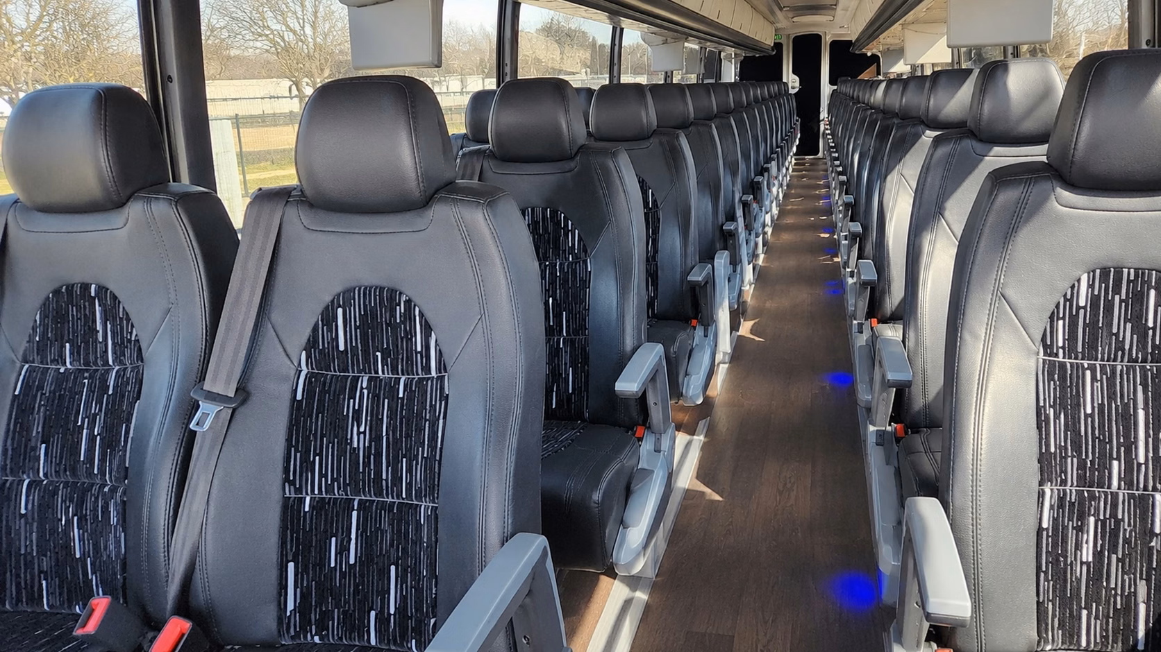 antioch charter bus rental interior