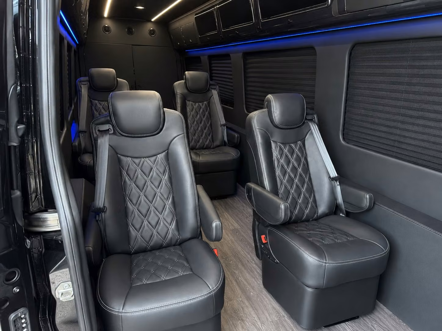sprinter van with driver inside